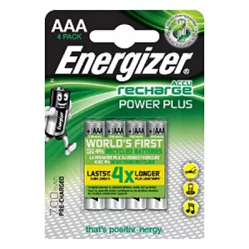 ENERGIZER akumulators Accu Recharge Power Plus 700 mAh AAA HR3/4 uzlādējams, 4 gab.