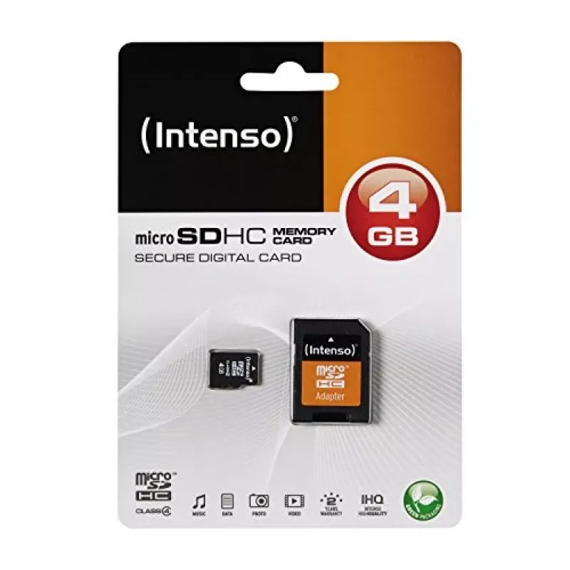 Atmiņas karte Intenso 4GB MicroSDHC Class 4 3403450