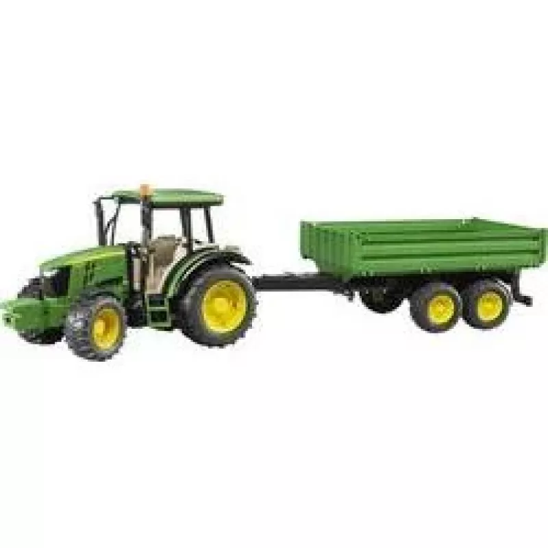 Traktora modelis BRUDER John Deere 5115 M ar pašizgāzēju
