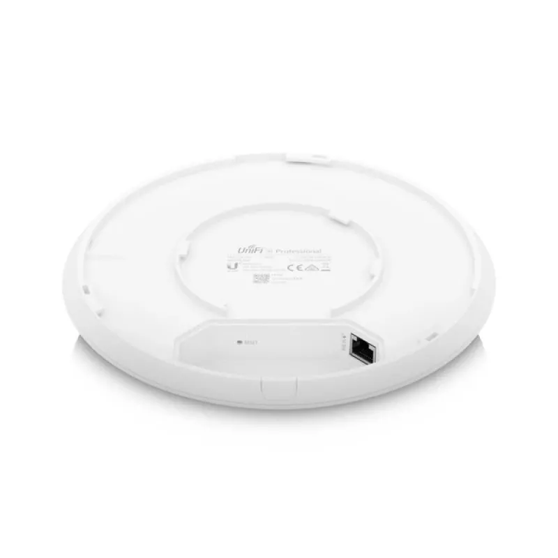 Bezvadu piekļuves punkts UBIQUITI U6‑PRO — Wi‑Fi 6 divjoslu 2.4/5 GHz, PoE, IP54, griestu/sienas, 4800 Mbps (5 GHz), 573.5 Mbps (2.4 GHz)