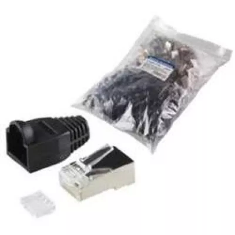 Vadu savienotājs RJ45 LogiLink MP0022 melns caurspīdīgs