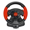 Stūres rats ESPERANZA EG103 spēļu kontrolieris — PC/PS2/PS3, 13 pogas, vibrācija, akselerometrs, melns/sarkans