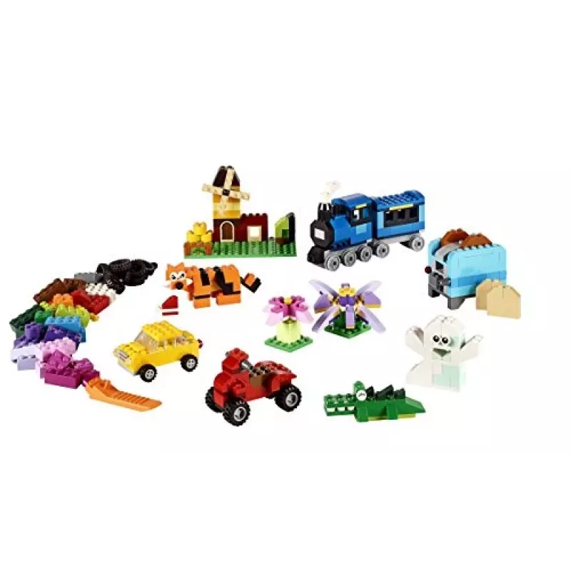 LEGO 10696 Classic Medium Creative Brick Box — viegla rotaļlietu uzglabāšana, krāsainu ķieģeļu būvēšanas komplekts bērniem, zēniem un meitenēm no 4 gadu vecuma
