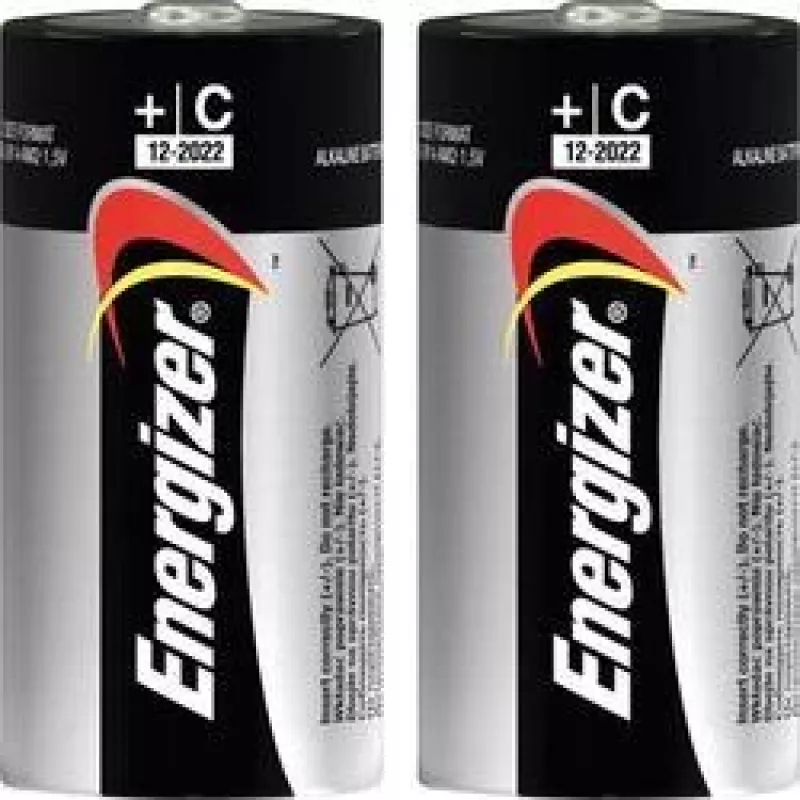 Energizer C Alkaline Power baterijas, 2 iepakojums