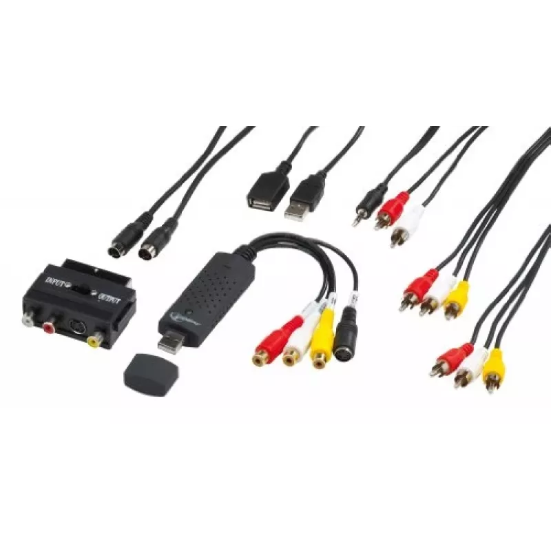 Gembird UVG-002 Audio/Video uztvērējs (kompozīta video/stereo RCA/SCART-S-Video, USB 3.0)