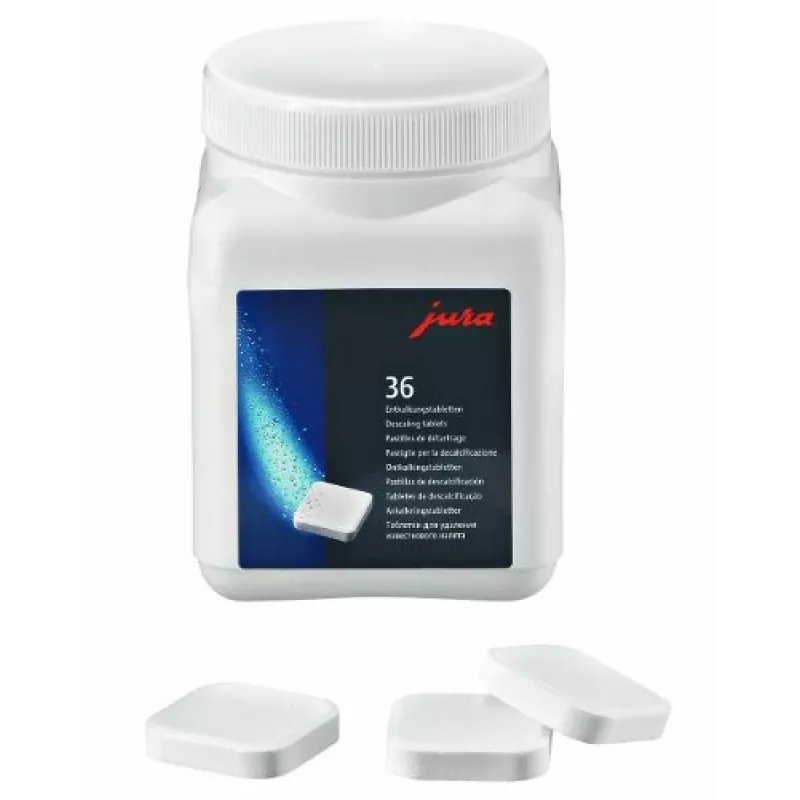 Atkaļķošanas tabletes Jura Descaler 70751 kafijas automātiem, 36 tabletes plastmasas burciņā