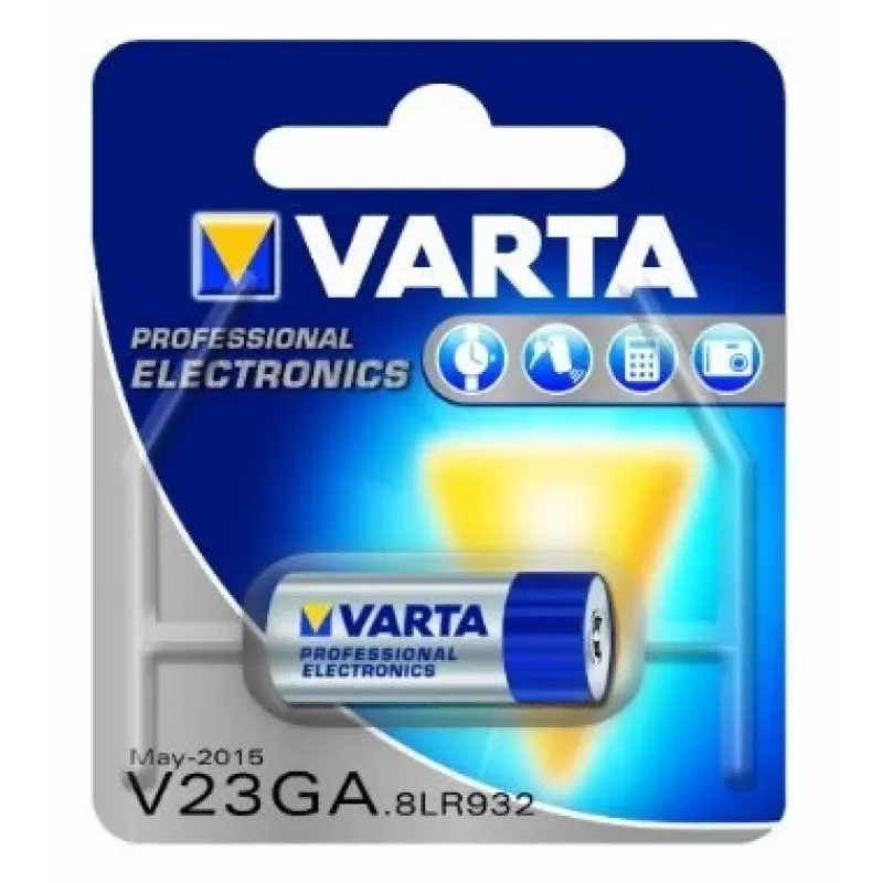 Alkalīna pogas baterija Varta V23GA 52 mAh — cinka-mangāna monētas elements