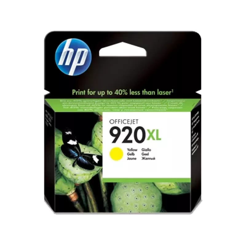 HP 920XL augstas ražības dzeltenā oriģinālā tintes kasetne, dzeltena, 1 gab., 700 lappuses