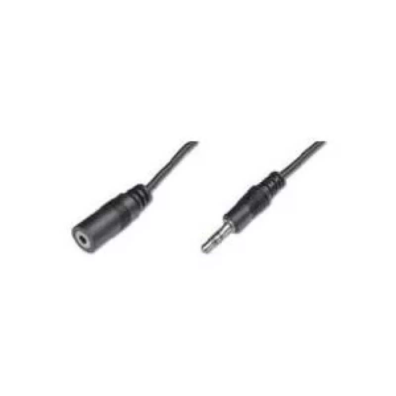 Wentronic Goobay 3,5 mm ligzdas pagarinātājkabelis, melns, 5 m - 3,5 mm ligzda (3 kontaktu, stereo) > 3,5 mm ligzda (3 kontaktu, stereo) (50090)