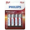 Vienreizlietojama baterija Philips Power Alkaline Battery LR6P4B/10