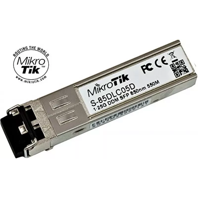 Mikrotik S-85DLC05D tīkla uztvērēja modulis 1250 Mbit/s SFP 850 nm (S-85DLC05D)