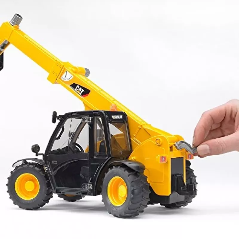 Bruder 02141 Caterpillar Telehandler plastmasas lauksaimniecības celtniecības rotaļlieta