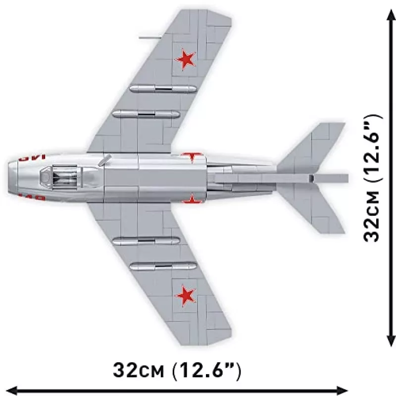 COBI Historical Collection Korejas karš MIG-15 NATO kods Fagot Padomju reaktīvā lidmašīna