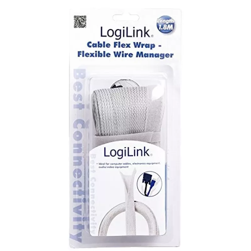 LogiLink KAB0007 kabeļu saite, pelēka
