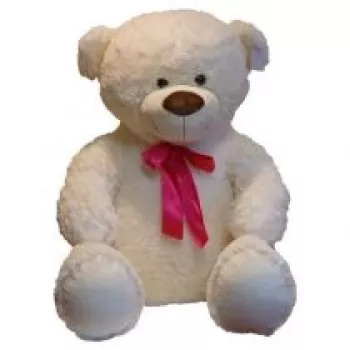 Mīkstā rotaļlieta lācītis TULILO Norbert 75 cm, krēmkrāsas plīša dzīvnieciņš