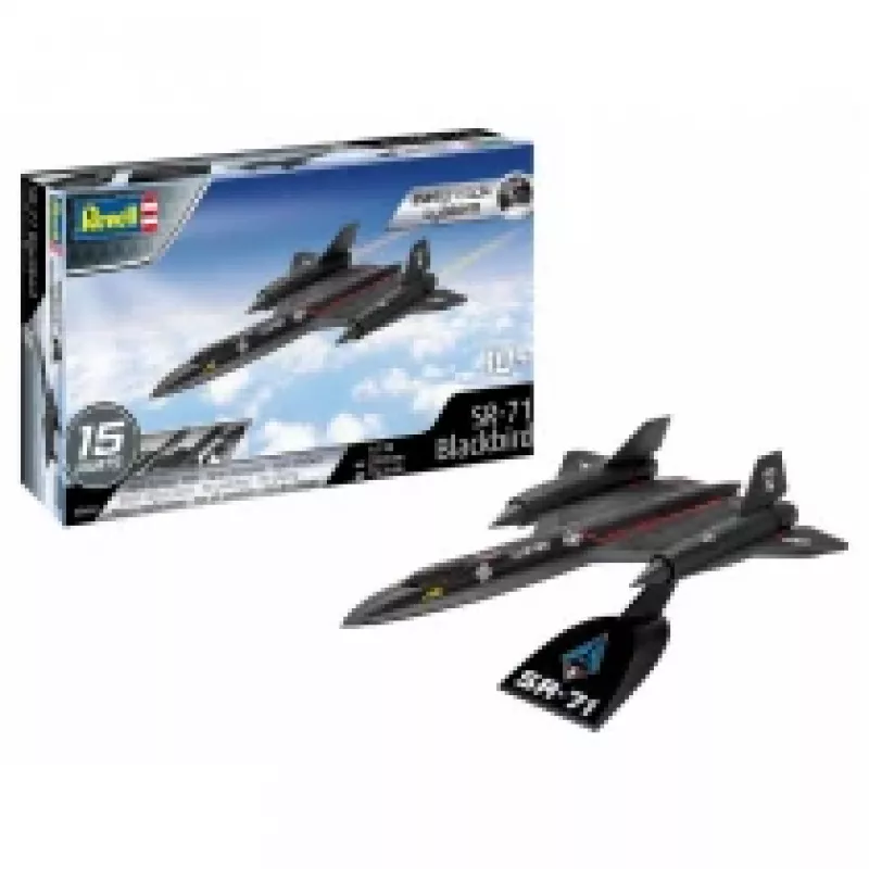 Revell 1/110 mēroga Lockheed SR-71 Black Bird Easy Click modeļa komplekts