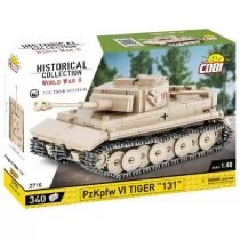 Cobi 1/48 mēroga PzKpfw VI Tiger 131 modeļa komplekts