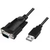 LogiLink AU0048A Seriālais kabelis Melns 1.5 m USB A DB-9