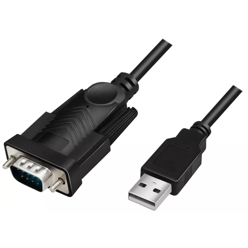 LogiLink AU0048A Seriālais kabelis Melns 1.5 m USB A DB-9