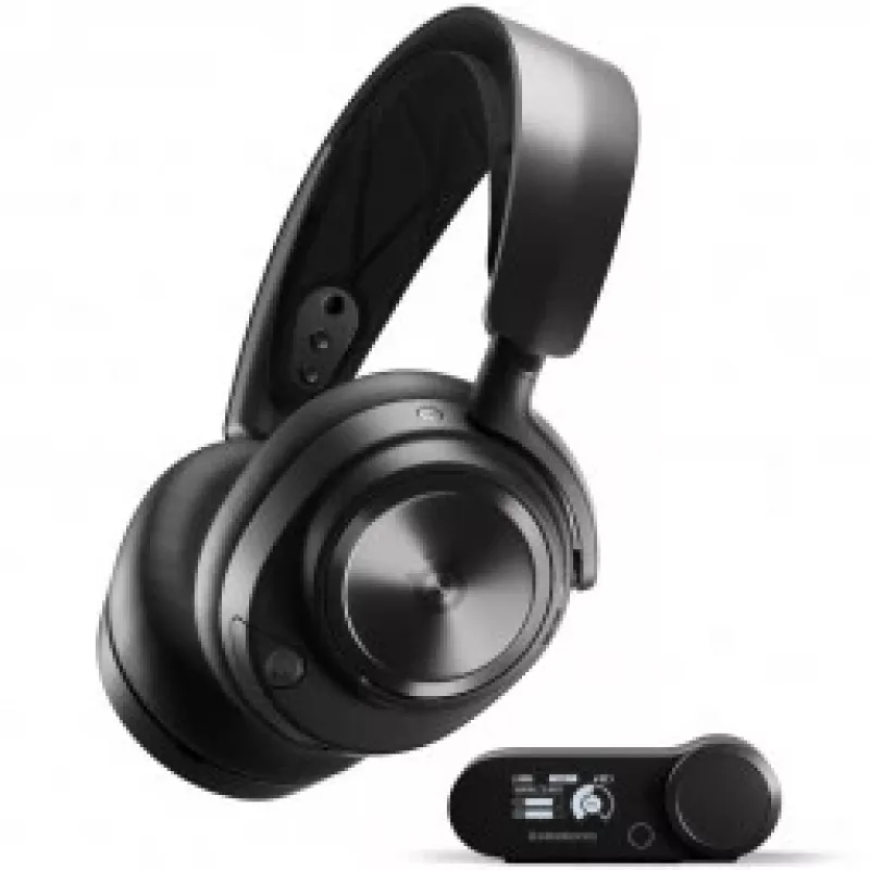 Steelseries Arctis Nova Pro Wireless Headset galvas lente Spēļu Bluetooth Melns