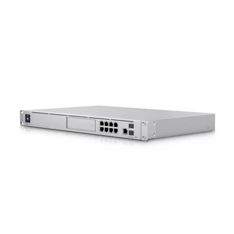 Vārteja UBIQUITI Dream Machine Special Edition — statīvs 1U, 8x RJ-45 LAN, PoE, 1.7 GHz CPU, 4 GB DDR4, 16 GB zibatmiņa, 3.3 cm skārienekrāns