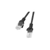 Lanberg PCU5-10CC-1000-BK tīkla kabelis melns 10 m Cat5e U/UTP (UTP) (PCU5-10CC-1000-BK)