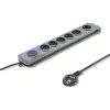 Pārsprieguma aizsargs Qoltec 50165 pelēks 6 maiņstrāvas ligzdas 230 V 1,8 m