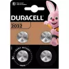 Monētu tipa baterija Duracell CR2032 3V litija — 4 gab. iepakojumā