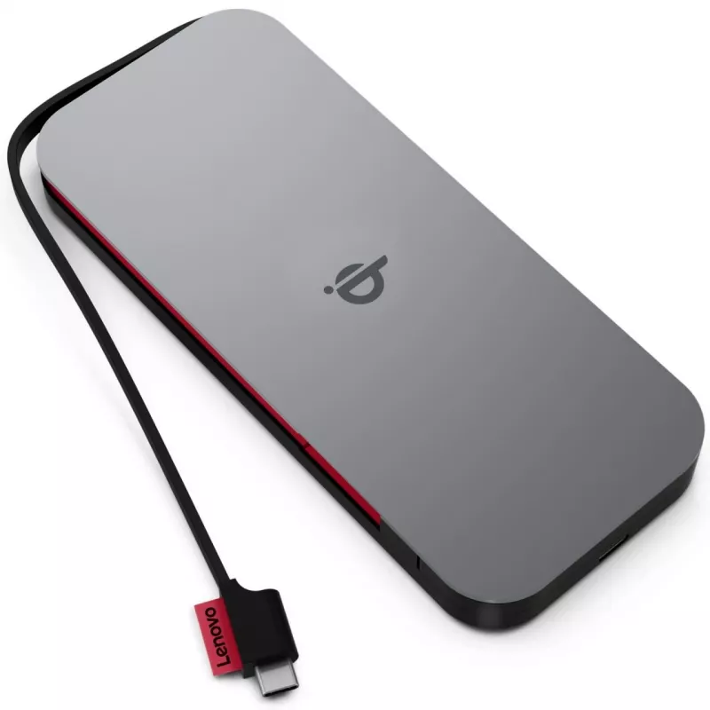 Lenovo 40ALLG1WWW ārējais akumulators litija jonu (Li-Ion) 10000 mAh bezvadu uzlāde melns