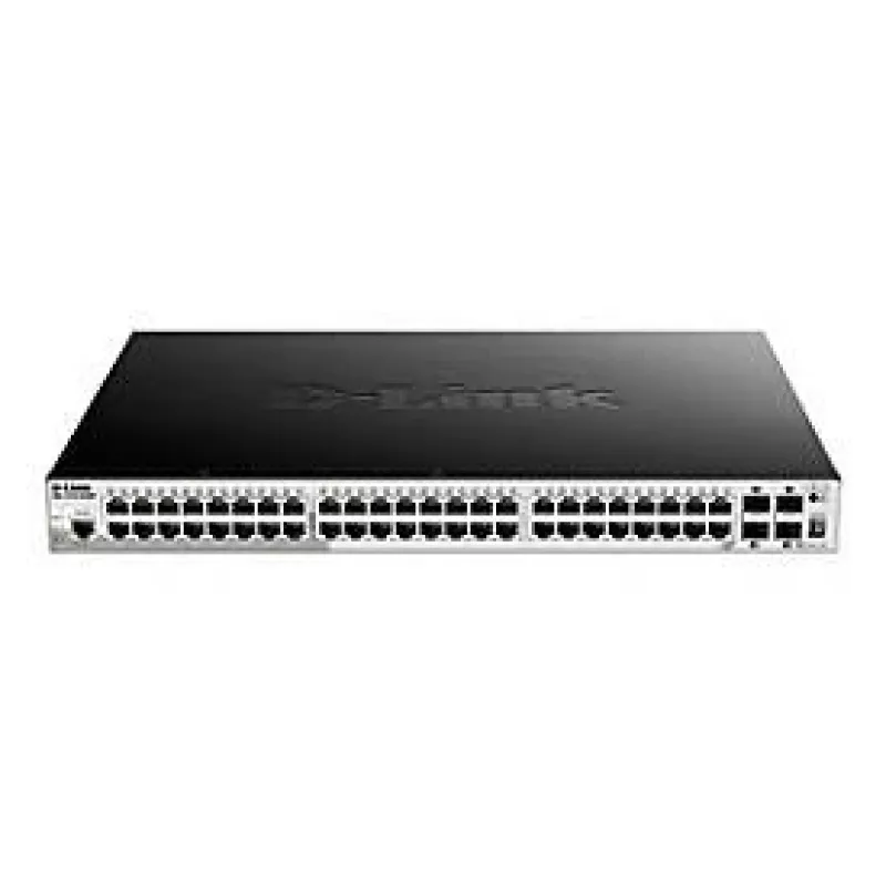D-Link 52 portu Gigabit Stackable POE viedais pārvaldāmais slēdzis ar 4 x 10G SFP+