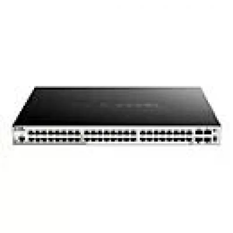 D-Link 52 portu Gigabit Stackable POE viedais pārvaldāmais slēdzis ar 4 x 10G SFP+