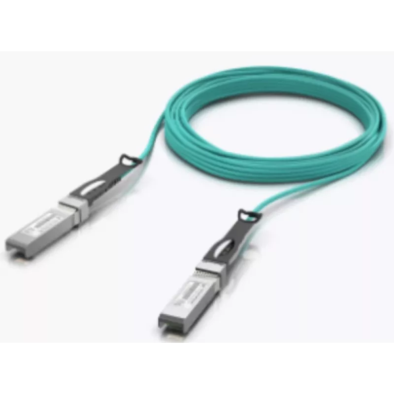 Optiskais/AOC kabelis UBIQUITI UACC-AOC-SFP10-5M SFP+ uz SFP+, 10 Gbit/s, 5 m, 850 nm, PVC apvalks, akvamarīns