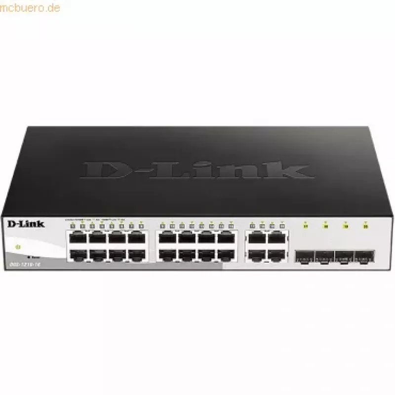 D-Link DGS-1210-16 Pārvaldāms L2 Gigabit Ethernet (10/100/1000) Melns