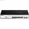 D-Link DGS-1210-08P/E pārvaldāms L2 Gigabit Ethernet (10/100/1000) Power over Ethernet (PoE) melns