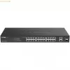 D-Link DGS-1100-26MPV2/E tīkla komutators Pārvaldāms L2 Gigabit Ethernet (10/100/1000) Power over Ethernet (PoE) Melns