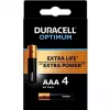 Duracell OPTIMUM AAA alkaline batteries pack of 4 — long-lasting power for small devices