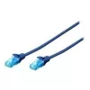 Digitus 0,25 m Cat5e U/UTP tīkla kabelis zils U/UTP (UTP)