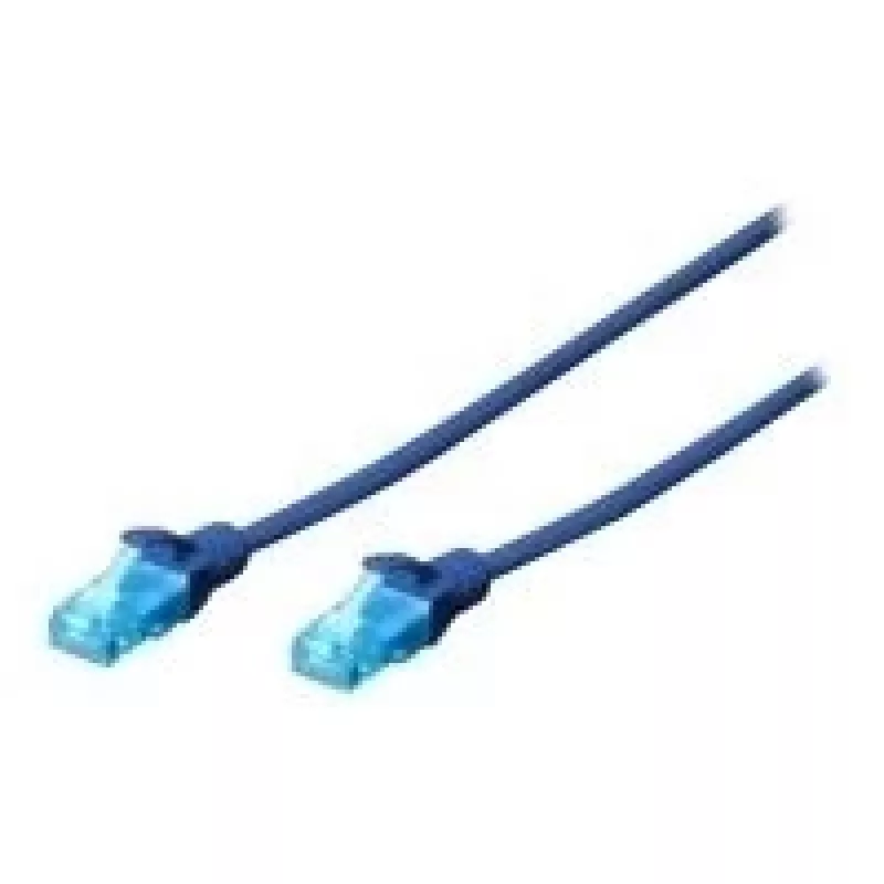 Digitus 0,25 m Cat5e U/UTP tīkla kabelis zils U/UTP (UTP)