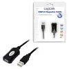 LogiLink USB 2.0 pagarinātājkabelis - 5,0 m USB kabelis 5 m USB A
