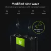 Jaudas pārveidotājs zaļa Cell INV10 2000 W, 12 V līdzstrāva uz 230 V maiņstrāvu, C tipa izeja, 50 Hz, melns
