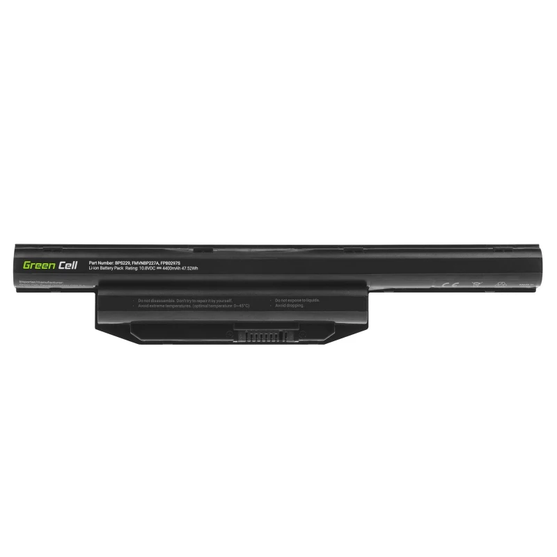 Baterija zaļa Cell FS31 Fujitsu LifeBook — LiPo 4400 mAh, 11.1 V, melna, 1 gab.