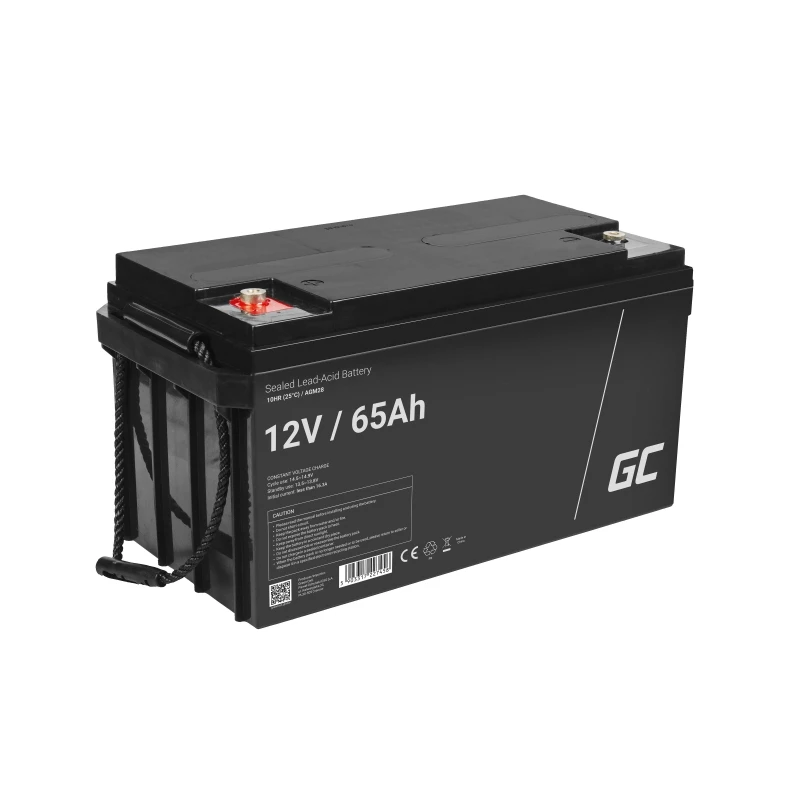 Akumulators zaļa Cell AGM28 industriāls uzlādējams noslēgts svina-skābes (VRLA) 12 V 65000 mAh, 1 gab., 20 kg