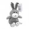 Mīkstā rotaļlieta TULILO svītrainais Cuddles trusis 26 cm plīša zaķa rotaļlieta