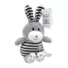Mīkstā rotaļlieta TULILO svītrainais Cuddles trusis 26 cm plīša zaķa rotaļlieta