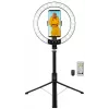 LogiLink viedtālruņa gredzenveida lampa ar selfiju statīvu, DM 20 cm (AA0156)
