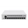 Pārvaldīts L3 tīkla komutators MikroTik CRS310-1G-5S-4S+IN — 1U, 1x Gigabit, 5x SFP, 4x SFP+, 10G, līdzstrāva/PoE 18–57V, 20W maks.