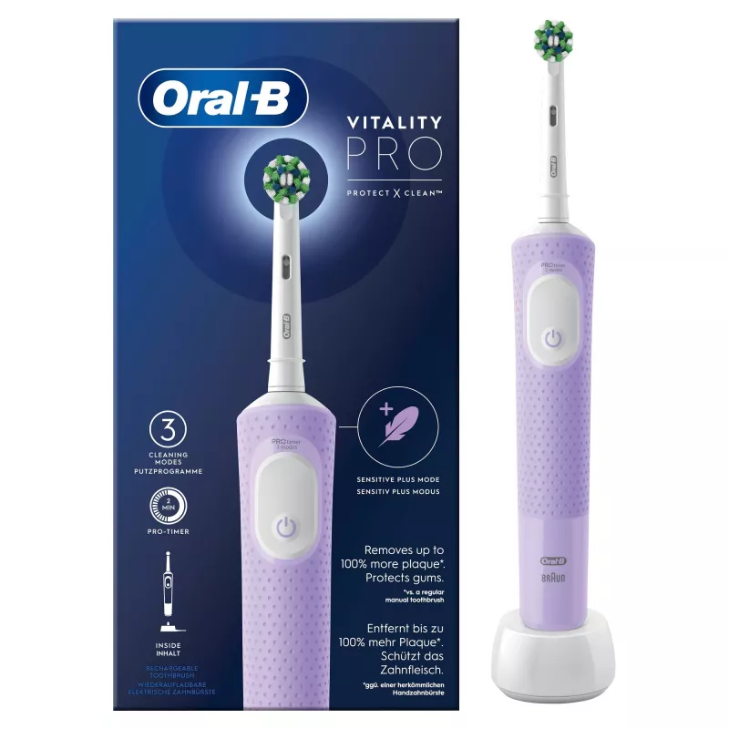Oral-B Vitality Pro elektriskā zobu birste violeta 1 birste