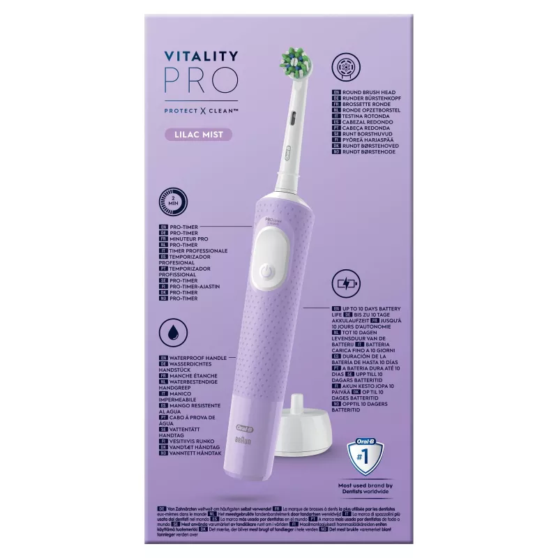 Oral-B Vitality Pro elektriskā zobu birste violeta 1 birste