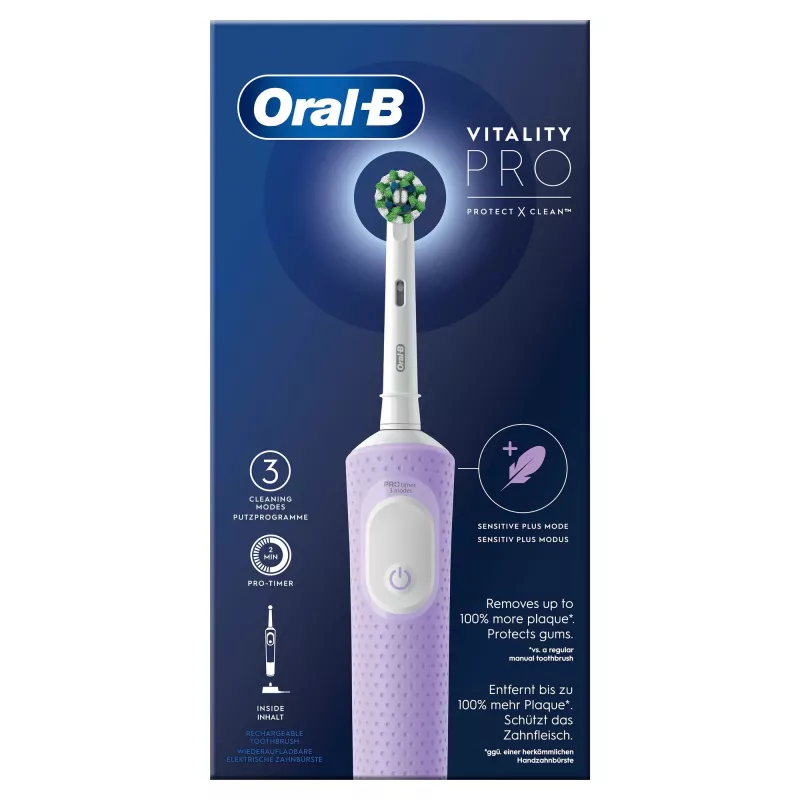 Oral-B Vitality Pro elektriskā zobu birste violeta 1 birste