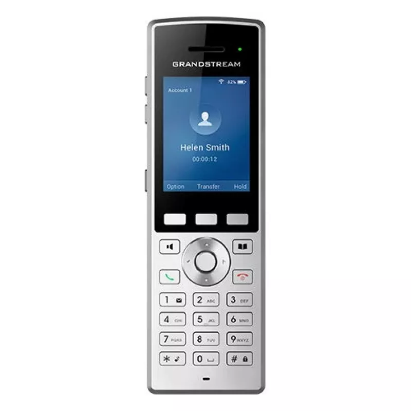 Grandstream Networks WP822 IP telefons Melns, Sudrabs 2 līnijas LCD Wi-Fi